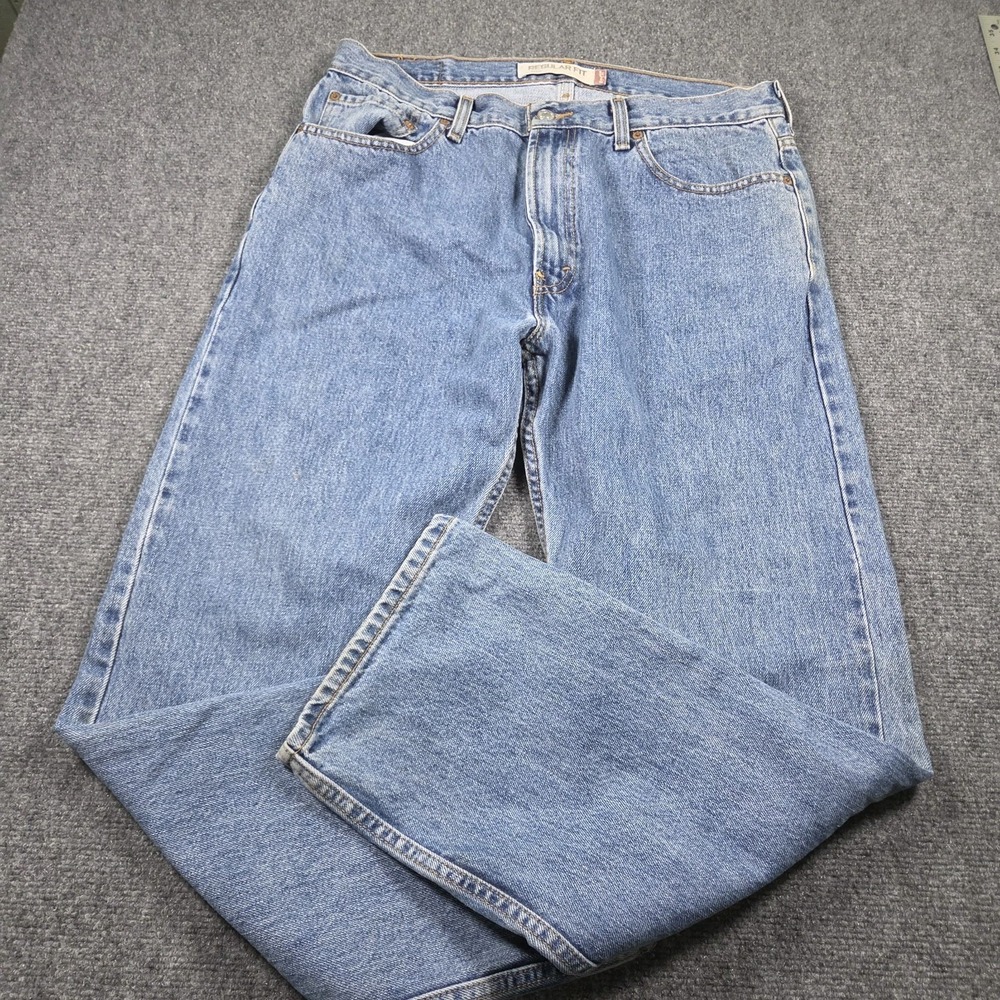 Levi's 505 Jeans Mens 36x30 (Fit 34x30) Blue Denim Straight Leg 100% Cotton Y2k